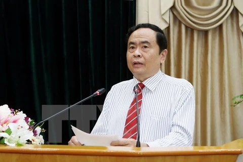 Vietnamese, Lao fronts discuss enhancing ties 