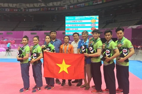 Vietnamese taekwondo artists win bronze medals in Universiade