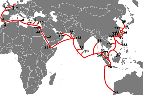 Three int’l submarine internet cables out of order