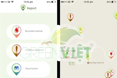 Smart phone app launched to protect Son Tra Nature Reserve