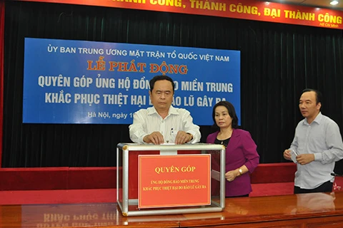 Vietnam Front calls for post-storm relief donation 