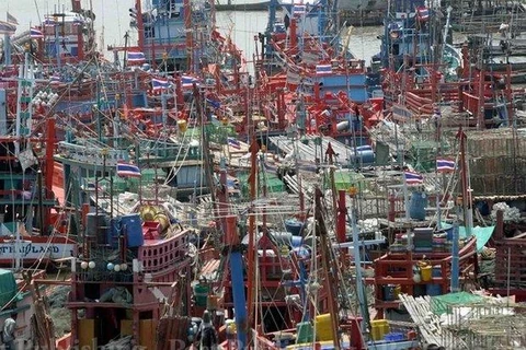Thai fishermen demonstrate against EU fishing regulations