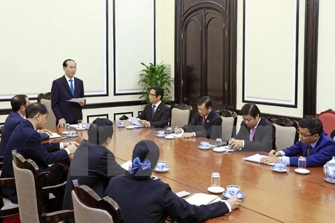 President Tran Dai Quang meets ABAC Vietnam leaders 