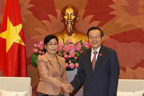 NA Vice Chairman receives Laos State Audit chief
