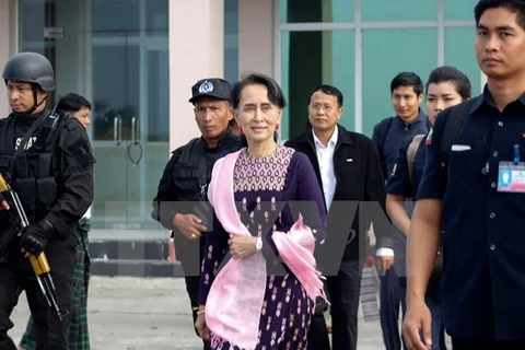 Myanmar State Counselor visits northern Rakhine