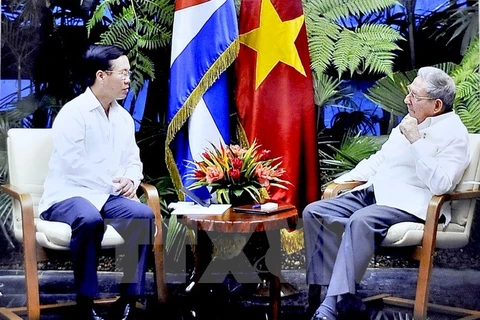 Cuban leaders determined to develop traditional friendship with Vietnam