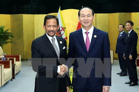 APEC 2017: President Tran Dai Quang welcomes Brunei’s Sultan 