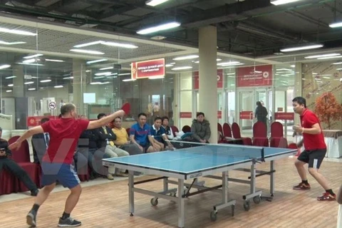 Table tennis tourney connects overseas Vietnamese in Russia