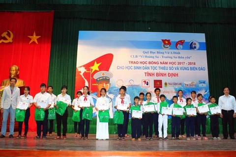 Scholarships presented to students in Binh Dinh