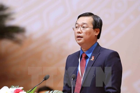 Le Quoc Phong re-elected 11th HCYU Central Committee first secretary