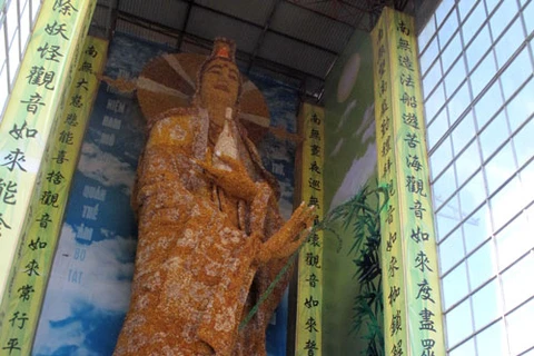 Vietnam’s flower Buddha statue sets world record