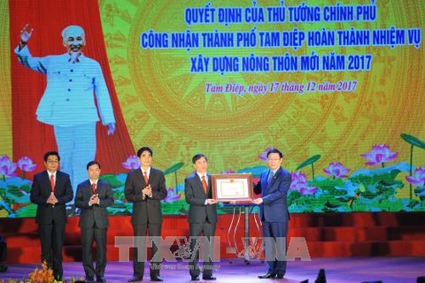 Ninh Binh’s Tam Diep city recognised as new-style rural area
