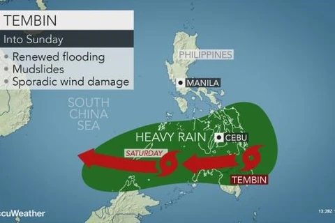 Typhoon Tembin lands in southern Philippines