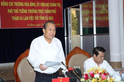 Deputy PM asks Ca Mau to expand marine-based economy 