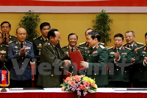 Vietnam, Cambodia promote defence cooperation