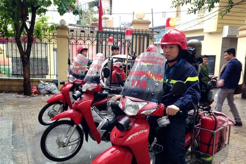 Fire bikes to the rescue in Hanoi’s small alleys