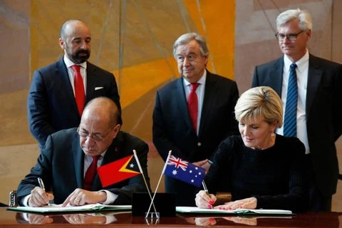 Australia, Timor-Leste sign maritime boundaries treaty