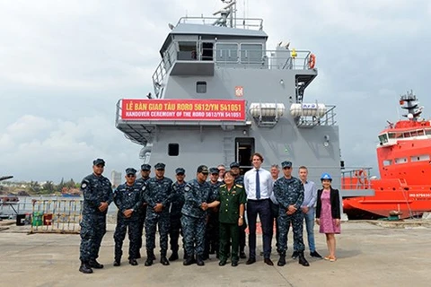 Vietnam-made logistic ship handed over to foreign client