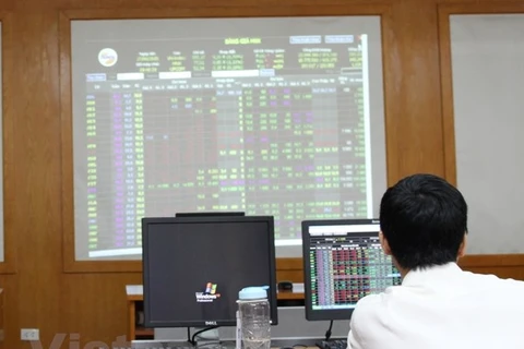 Large amount of shares traded, pulling down indexes