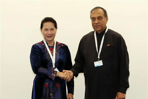 NA Chairwoman meets Sri Lankan Parliament Speaker on IPU-138 sidelines