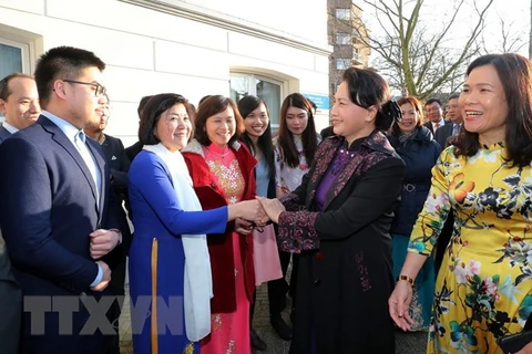 Top legislator meets Vietnamese community in the Netherlands