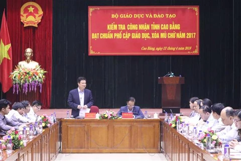 Cao Bang meets standards on education universalisation