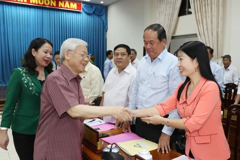 Party chief commends An Giang on clear orientation for development