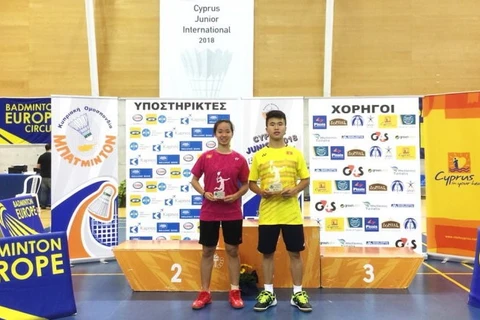 Vietnamese player wins Cyprus junior badminton event