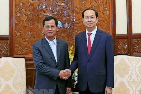 President Tran Dai Quang receives Lao Deputy Minister of Public Security