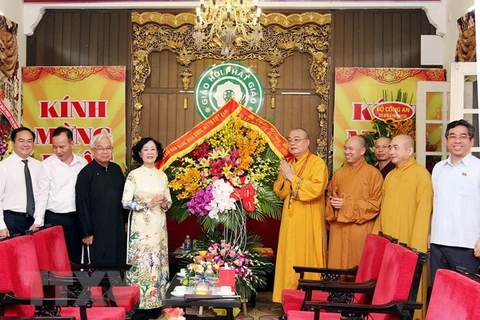 Party official congratulates VBS on Lord Buddha’s birthday