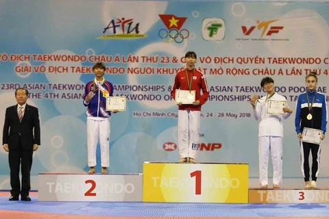 Vietnamese athlete wins gold medal at Asian Taekwondo Champs