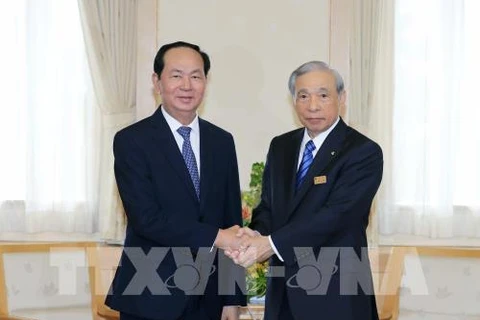 President Tran Dai Quang visits Japan’s Gunma prefecture 