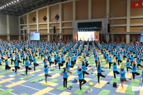 Fourth International Day of Yoga observed in Hanoi