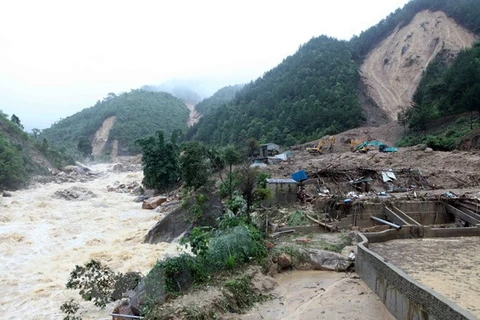 Floods, landslides leave three dead, three missing in Lai Chau 