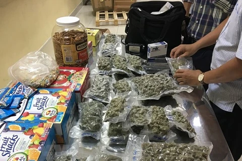 Customs officers uncover 4kg of marijuana at Tan Son Nhat airport 