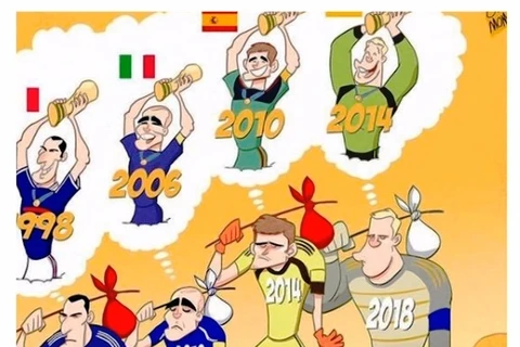 Cartoons spice up World Cup 2018