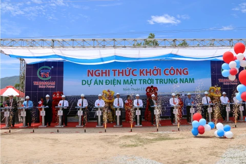 Work on 5 trillion VND solar power plant starts in Ninh Thuan