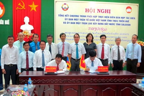 Vietnamese, Lao localities work to build peaceful borderline 