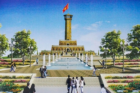 Hanoi speeds up construction of symbolic flagpole in Ca Mau Cape 