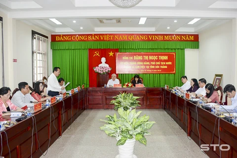 Vice President visits Soc Trang province 
