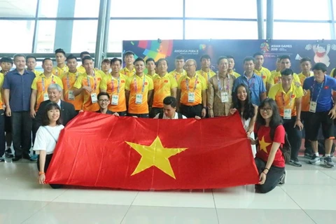 ASIAD 2018: Vietnamese football team arrives in Indonesia