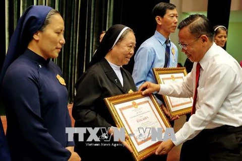 HCM City honours exemplary Catholics in charity work