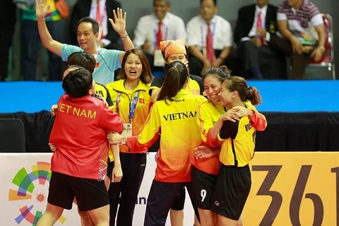 Women’s sepak takraw team succeeds in changing medal colour