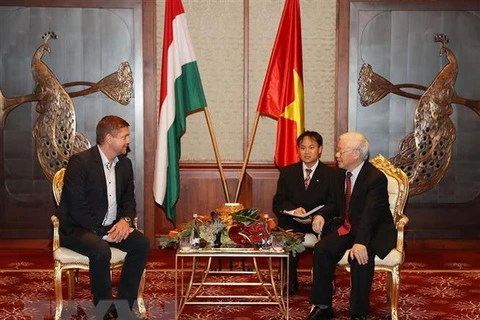 Party chief meets Hungarian Socialist Party Chairman 