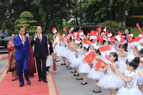 Vietnamese, Indonesian leaders meet the press