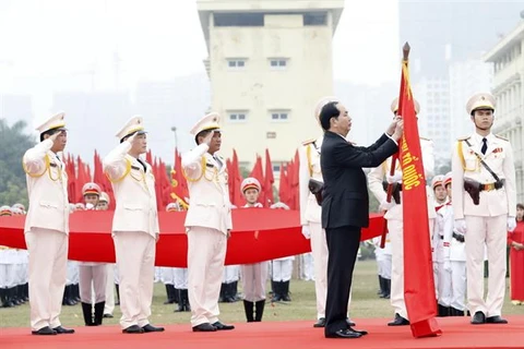 President Tran Dai Quang and the cause of protection of security, social order 