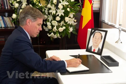 Respect-paying ceremony for President Tran Dai Quang held abroad 
