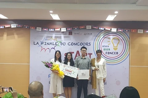 Vietnamese students triumph Francophone startup contest 