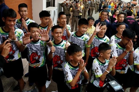 Thai boys' football team, coach will travel abroad to thank world for cave rescue support