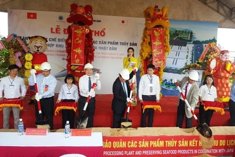 Japanese seafood processing plant built in Binh Dinh 